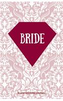 Bride Small Size Blank Journal-Wedding Planner&To-Do List-5.5