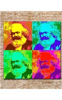 Pop Art - Karl Marx: Notebook/Journal - 8"x10" College Ruled - 200 Pages(Buckskin Creek Pop Art Originals)