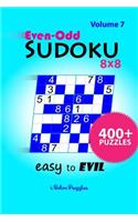 Even-Odd SuDoKu 8x8 Easy to Evil