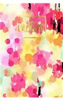 Notes: Water Color Cover Design Composition Notebook College Ruled 6x9 for School. Journal, Diary, Planner