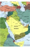 Atlas of the of the Middle East Nations Map Journal: Take Notes, Write Down Memories in this 150 Page Lined Journal