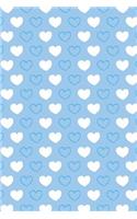 Journal Notebook Hearts Pattern 1
