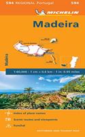 Michelin Portugal, Madeira Road and Tourist Map 594