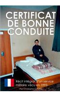 Certificat de bonne conduite