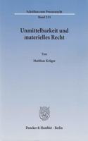 Unmittelbarkeit Und Materielles Recht