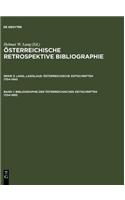 Bibliographie Der Osterreichischen Zeitschriften 1704-1850