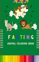 Farting animal coloring book: Easy & funny farting animal coloring book for kids & toddlers . Book for fun lovers kids, toddlers, boys & girls . A fun kid coloring book for kids