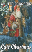 Adult Coloring Book Cute Christmas