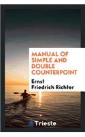 Manual of Simple and Double Counterpoint