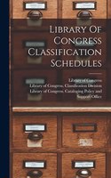Library Of Congress Classification Schedules
