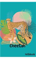 Blue Cheetah Notebook