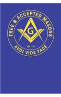 Masonic Journal & Notebook: Now 200 pages! Perfect Masonic journal and notebook for Masonic Lodges or Freemason members to keep track of duties, degree work, notes, dates, etc.