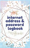 Internet Address & Password Logbook
