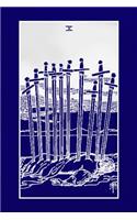 Ten of Swords: Tarot Diary Log Book, Record and Interpret Readings, Daily Draw Journal