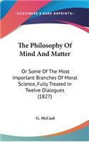 Philosophy Of Mind And Matter