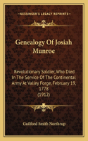 Genealogy Of Josiah Munroe