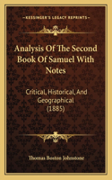 Analysis Of The Second Book Of Samuel With Notes