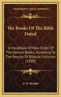 The Books Of The Bible Dated
