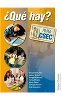 ?Que Hay? Libro del Alumno Para Csec