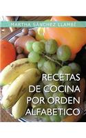 Recetas de Cocina Por Orden Alfabetico