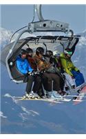 Skiers on a Chairlift in Austria Journal