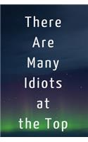 There Are Many Idiots at the Top: Lined Notebook/Journal; Inspirational Gifts, Quote Dot Grid, Design Book, Work Book, Planner, Dotted Notebook, Bullet Journal, Sketch ... For Everyd