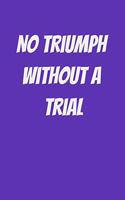 No triumph without a trial