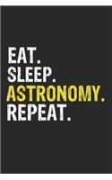 Eat Sleep Astronomy Repeat Funny Cool Gift for Astronomy Lovers Notebook A beautiful