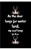 As the deer longs for water lord my soul longs for you