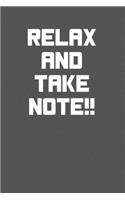 Relax and take Notepad