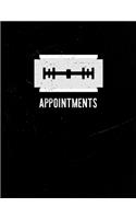 Appointment Book 2020: Barbers appointment book 2020. Month to Month Calendar + Daily / Hourly appointments w/ 15 min slots.