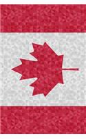 Canada Notebook: Beautiful notebook with canadian flag. 150 blank dotgrid pages, 6 X 9 inches ( 15,2 cm X 22,86 cm)