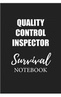 Quality Control Inspector Survival Notebook: Small Undated Weekly Planner for Work and Personal Everyday Use Habit Tracker Password Logbook Music Review Playlist Diary Journal