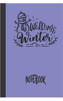 welcome winter notebook