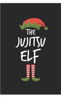 Funny Jujitsu Elf Christmas Notebook Gift
