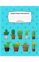 Graph Paper Notebook: Cactus; Graph/Grid Paper Notebook; 100 Sheets/200 Pages; 5 Squares Per Inch
