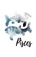 Pisces: Pisces Grimoire Spellcasting Journal Gray