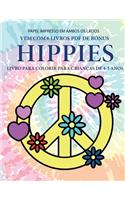 Livro para colorir para crianças de 4-5 anos (Hippies)