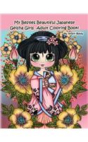 My Besties Beautiful Japanese Geisha Girls Adult Coloring Book