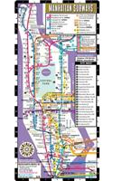 Streetwise Manhattan Bus Subway Map - Laminated Subway & Bus Map of Manhattan, New York