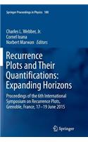 Recurrence Plots and Their Quantifications: Expanding Horizons