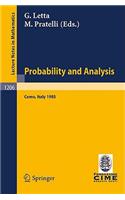 Probability and Analysis