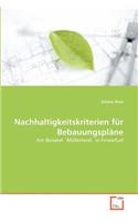 Nachhaltigkeitskriterien für Bebauungspläne