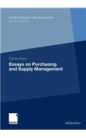 Essays on Purchasing and Supply Management