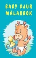 Baby djur målarbok