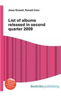 List of Albums Released in Second Quarter 2009: (English)