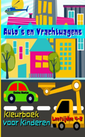 Auto's en Vrachtwagens Kleurboek voor Kinderen Leeftijden 4-8