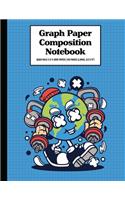 Graph Paper Composition Notebook Quad Rule 5x5 Grid Paper - 150 Sheets (Large, 8.5 x 11")