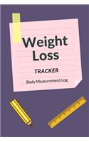 Weight Loss Tracker. Body Measurement Log