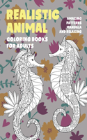 Realistic Animal Coloring Books for Adults - Amazing Patterns Mandala and Relaxing